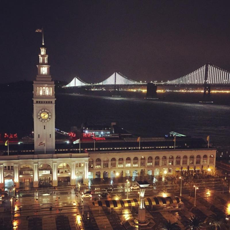 Baybridge At Night Light View San Francisco Hostels Club Baybridge At Night Light View San Francisco Hostels Club